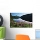 Scenic View Of Auke Lake On A Clear Day With Fireweed Wall Mural