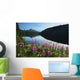 Scenic View Of Auke Lake On A Clear Day With Fireweed Wall Mural