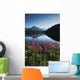 Scenic View Of Auke Lake On A Clear Day With Fireweed Wall Mural