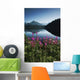 Scenic View Of Auke Lake On A Clear Day With Fireweed Wall Mural