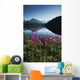 Scenic View Of Auke Lake On A Clear Day With Fireweed Wall Mural