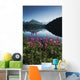 Scenic View Of Auke Lake On A Clear Day With Fireweed Wall Mural