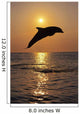 Bottle Nose Dolphin Jumping At Sunset Wall Mural