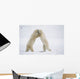 Polar Bears On Hind Feet Play Fighting At Churchill, Manitoba, Canada Wall Mural