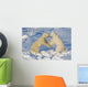 Polar Bears Wrestling And Play Fighting At Churchill, Manitoba, Canada Wall Mural