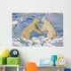 Polar Bears Wrestling And Play Fighting At Churchill, Manitoba, Canada Wall Mural