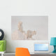 Two Arctic Foxes Stand Wall Mural