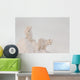 Two Arctic Foxes Stand Wall Mural
