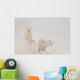 Two Arctic Foxes Stand Wall Mural