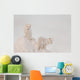 Two Arctic Foxes Stand Wall Mural