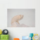 Arctic Fox Stands In Late Afternoon Sun On Top Of A Large Chunk Of Ice Wall Mural