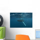 Underwater View Of A Humpback Whale In The Atlantic Ocean Wall Mural