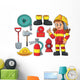 Firefighter Theme Set 1 Wall Decal Sticker Set