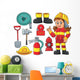 Firefighter Theme Set 1 Wall Decal Sticker Set