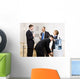 Business people drinking water at water cooler Wall Mural
