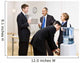 Business people drinking water at water cooler Wall Mural