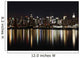 Midtown (West Side) Manhattan at night (panoramic photo made of Wall Mural