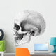 Human Skull Side Pencil Wall Decal