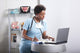 Cute Afro-american Doctor Her