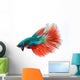 Halfmoon Betta Fighting Fish Wall Decal