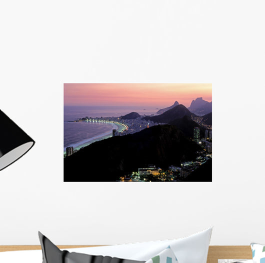 rio de janeiro by night Wall Mural