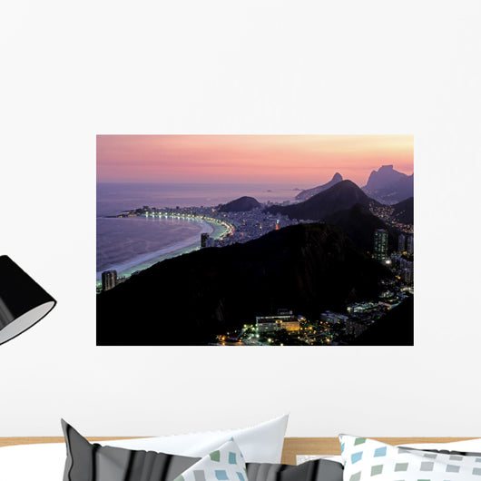 rio de janeiro by night Wall Mural