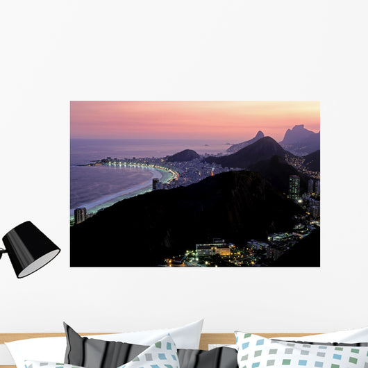 rio de janeiro by night Wall Mural