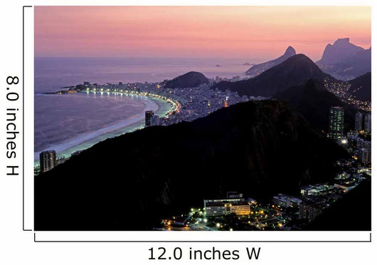 rio de janeiro by night Wall Mural