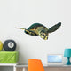 Hawksbill Sea Turtle Swimming Wall Decal