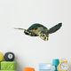 Hawksbill Sea Turtle Swimming Wall Decal