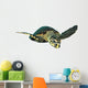 Hawksbill Sea Turtle Swimming Wall Decal