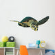 Hawksbill Sea Turtle Swimming Wall Decal
