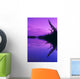 Spruce Trees & Mtns Reflect Wall Mural