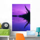 Spruce Trees & Mtns Reflect Wall Mural