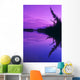 Spruce Trees & Mtns Reflect Wall Mural
