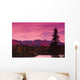 Sunrise Byers Lake Alaska Range Fall Southcentral Ak Wall Mural