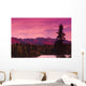 Sunrise Byers Lake Alaska Range Fall Southcentral Ak Wall Mural