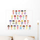 Kids Alphabet Vector Wall Decal Sticker Set