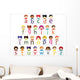 Kids Alphabet Vector Wall Decal Sticker Set