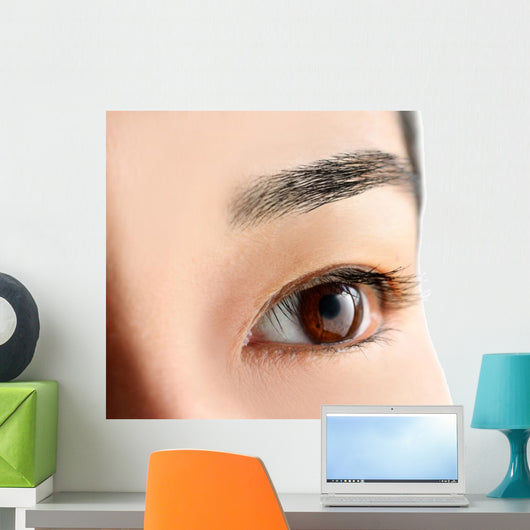 Woman's Brown Eye Wall Mural