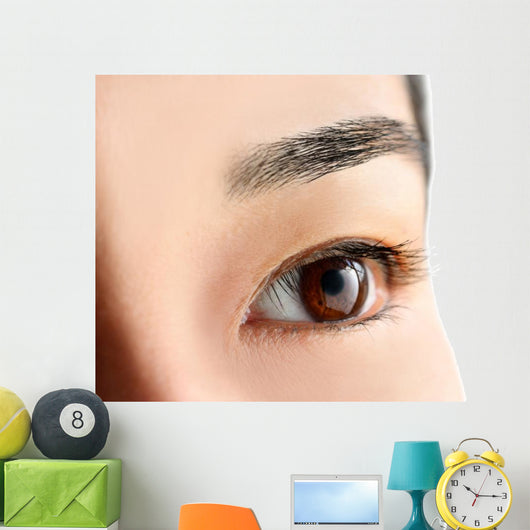 Woman's Brown Eye Wall Mural