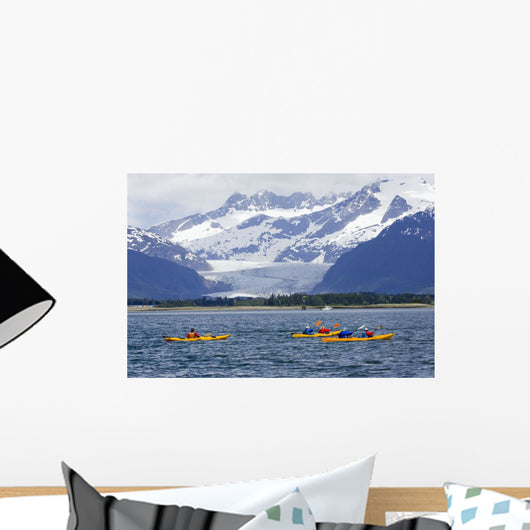 Sea Kayakers Wall Mural