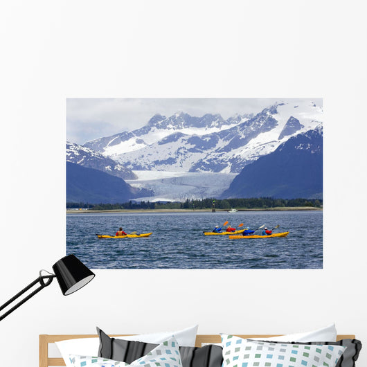 Sea Kayakers Wall Mural