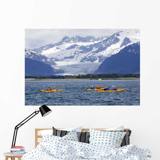Sea Kayakers Wall Mural