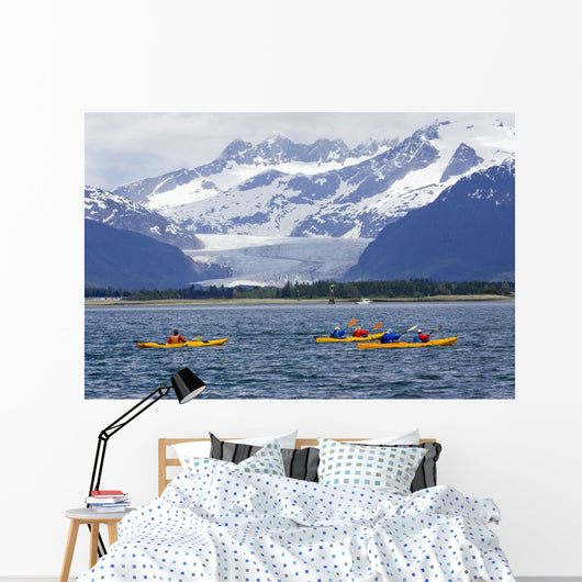 Sea Kayakers Wall Mural