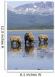 Brown Bears Digging Clams Wall Mural