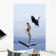 Three Bald Eagles Wall Mural