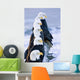 Six Bald Eagles Perched Wall Mural