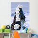 Six Bald Eagles Perched Wall Mural