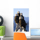 Several Adult Bald Ealges Perched Wall Mural